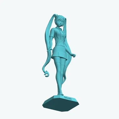 Мику — фигурка из «Бесконечного лета» — 3D-модель