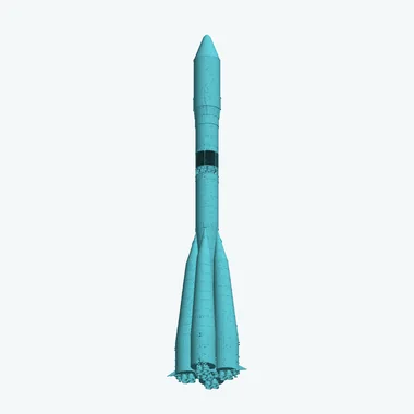 Грузовой корабль «Прогресс М-27М» — 3D-модель