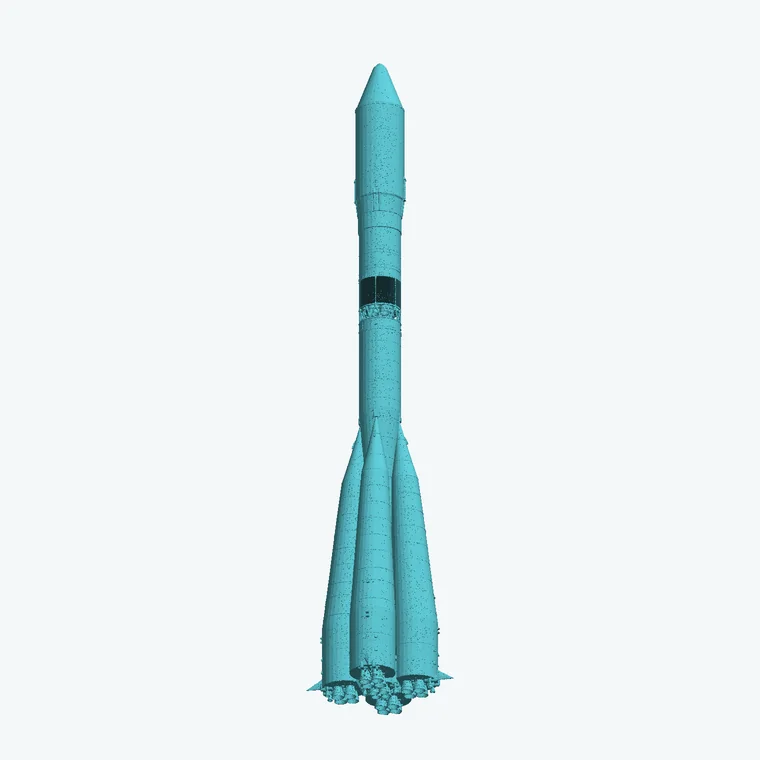 Грузовой корабль «Прогресс М-27М» — 3D-модель для печати