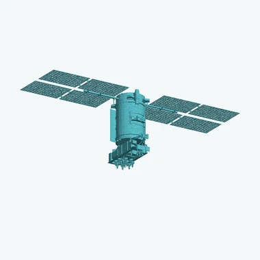 Спутник ГЛОНАСС — 3D-модель