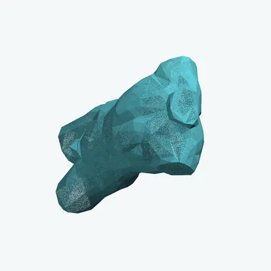Мужской торс, малополигональный — 3D-модель