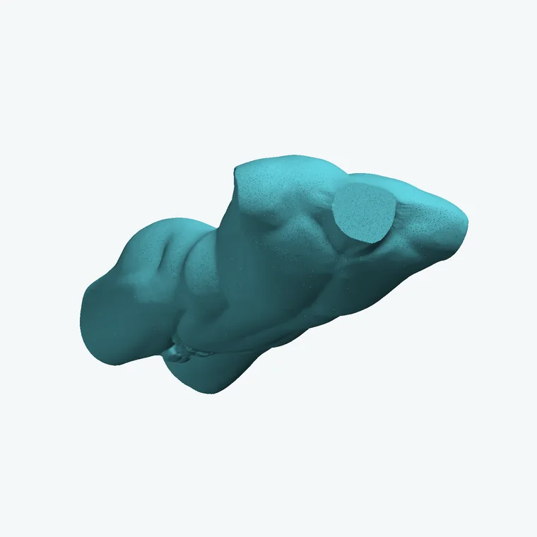 Мужской торс — 3D-модель для печати