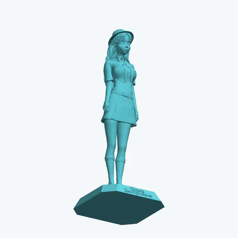 Ольга Дмитриевна — фигурка из «Бесконечного лета» — 3D-модель для печати